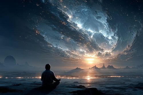 schilderachtig spiritueel leven