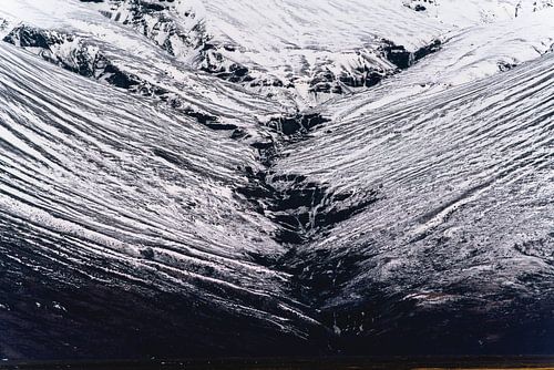 Texturen van de Aarde De Dramatiek van Besneeuwde Berglijnen