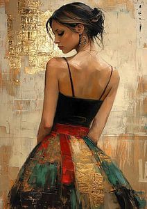 Gold Fashion | Elegantes Goldkleid