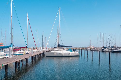 Ships in Grömitz harbour