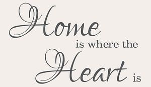 Home is where the Heart is Canvas van Pim Michels