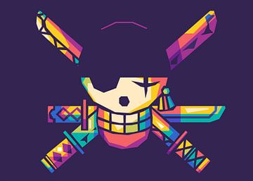 Skull Pirates Popart by Rizky Dwi Aprianda