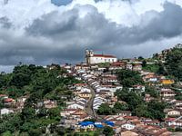 Street to top of hill in Brazil