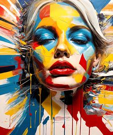 The Pop Art Face by Wall Art Creations by Peter