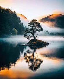 Tree in the sunrise