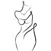 Line Art féminin sur Creativity Building