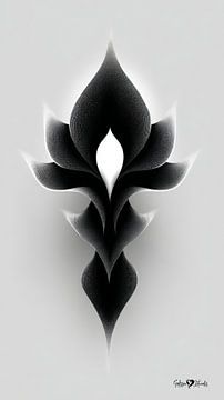 Monochrome Flow - Abstract Black and White Art in Motion