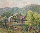 Will Vawter-Barnes-Hütte in Owl Creek, Brown County von finemasterpiece Miniaturansicht