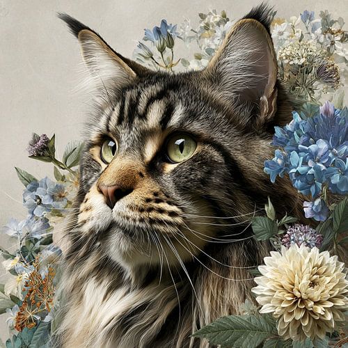 Maine Coon kat blue power 1