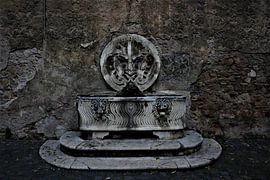 Dark fountain in Rome by Floortje Mink