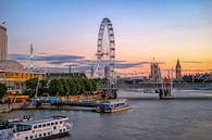 Londen zonsondergang van Johan Vanbockryck thumbnail