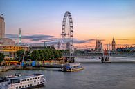 Coucher de soleil à Londres par Johan Vanbockryck Aperçu