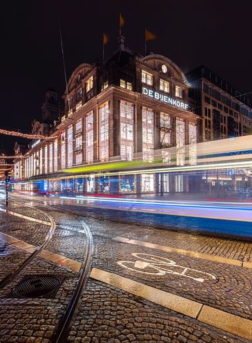 Damplein in de avond