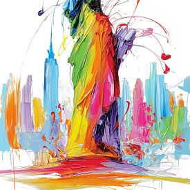 Abstract Statue of Liberty by ARTemberaubend