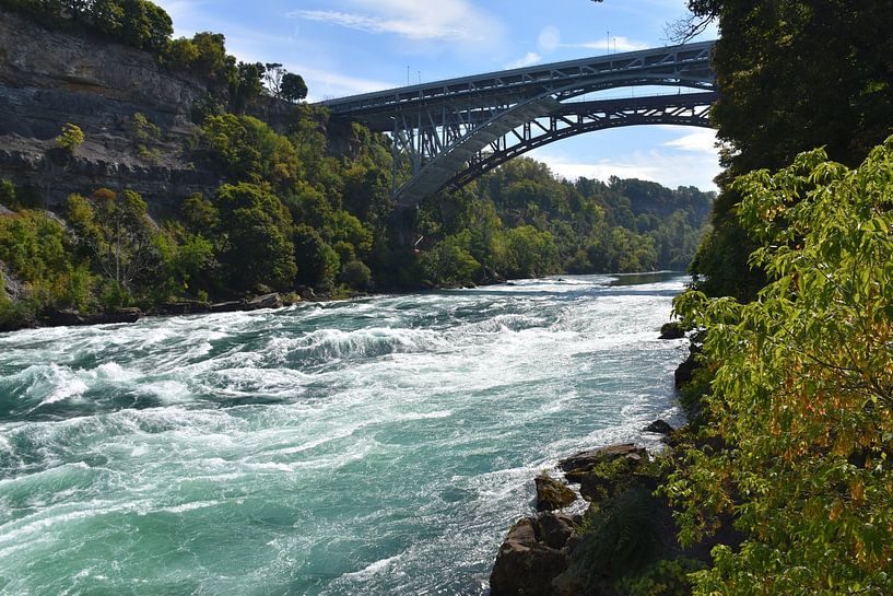The Niagara River in summer by Claude Laprise