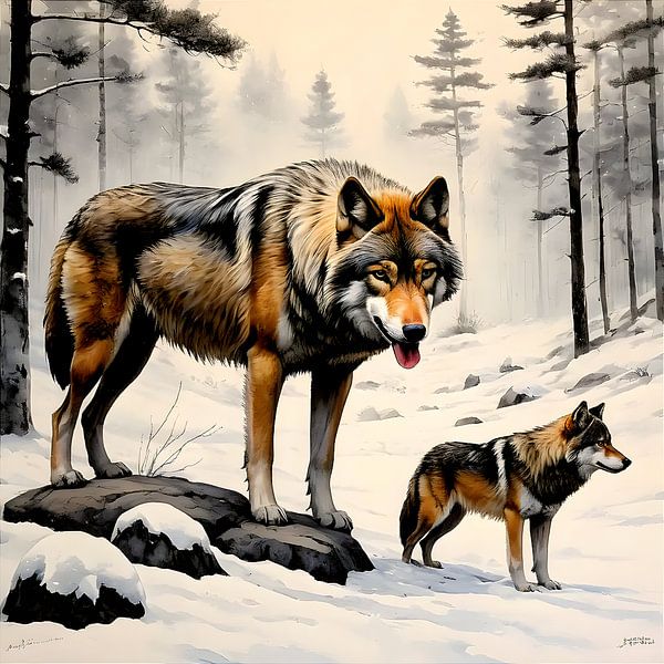 Twee wolven van S.AND.S