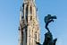 Cathédrale Notre-Dame e la statue de Brabo à Anvers d'Anvers sur MS Fotografie | Marc van der Stelt