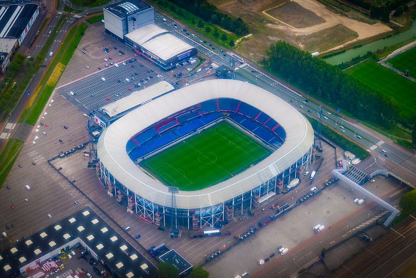 De Kuip from the air by Rutger Haspers