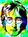 John Lennon Abstraktes Porträt von Art By Dominic Miniaturansicht