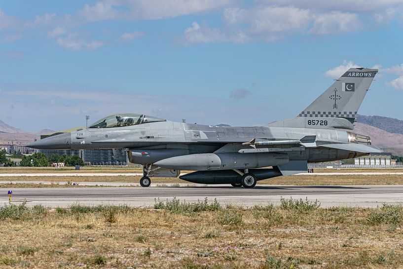 Pakistani General Dynamics F-16 Fighting Falcon. by Jaap van den Berg