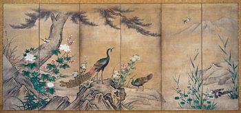 Kano Shoei. Birds, Trees, and Flowers