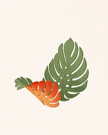 Monstera deliciosa colorée sur Klaudia Kogut