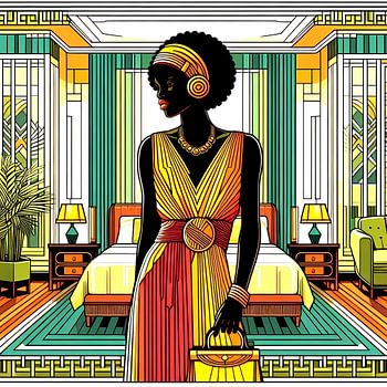 Art Deco women's fashion