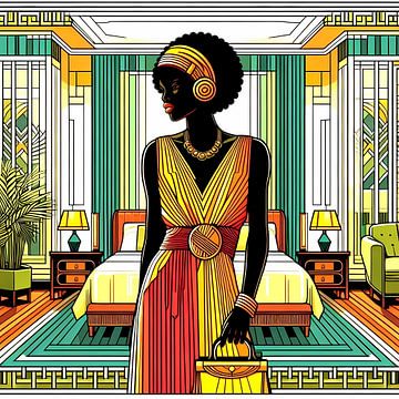 Art Deco women's fashion by Tatjana Korneeva