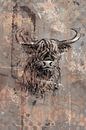 Tough and robust artwork of a Scottish highlander by Emiel de Lange thumbnail