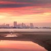 Zonsopgang Rotterdamse skyline van Claire Droppert