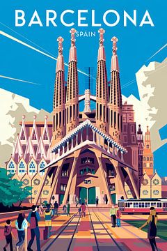 Barcelona, Spanien. von Poster Art Shop