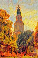 Herfst Schilderij Martinitoren Groningen