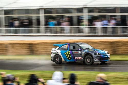 La légende du rallye de Ken Block dans son escorte Cosworth à Good Wood