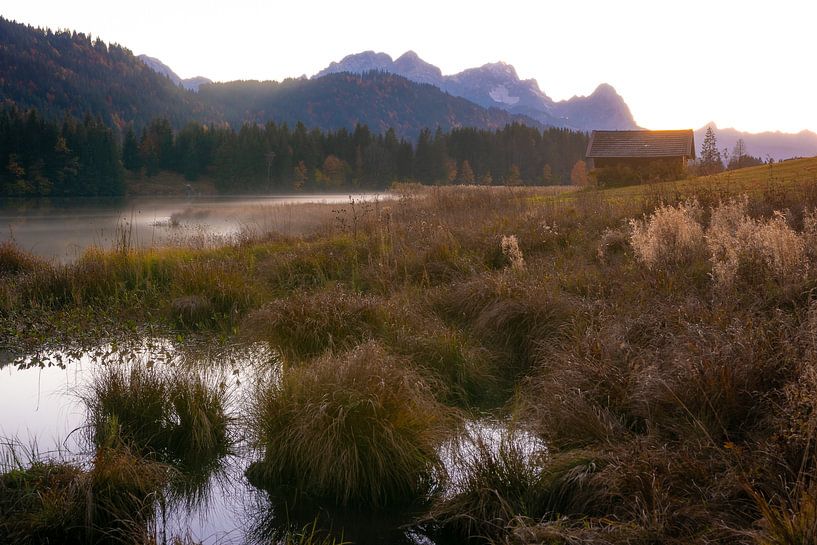 Sunset in the Wetterstein mountains by Martin Wasilewski
