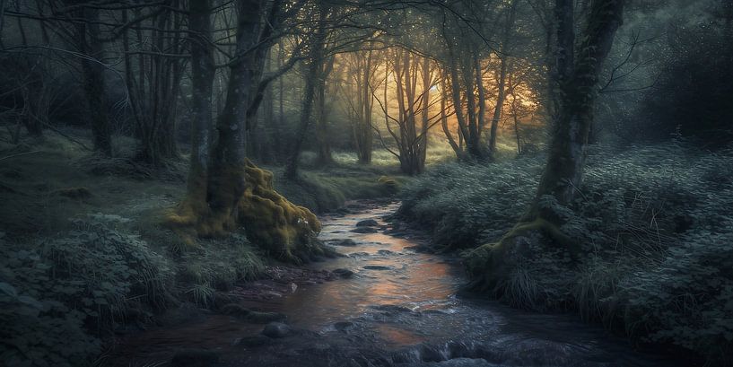 Wald von fernlichtsicht