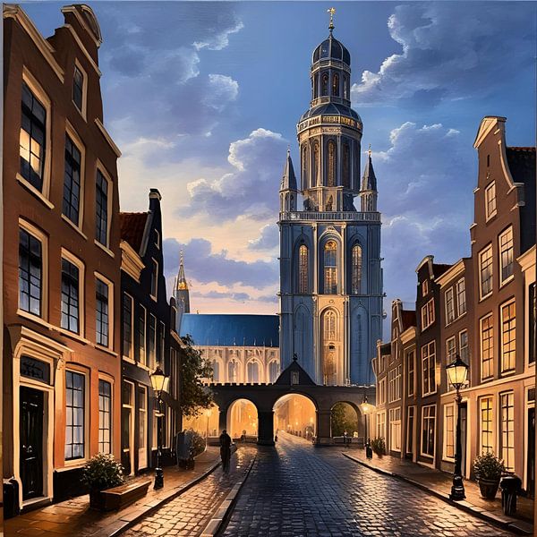 Utrecht Church Painting by ComfortQ