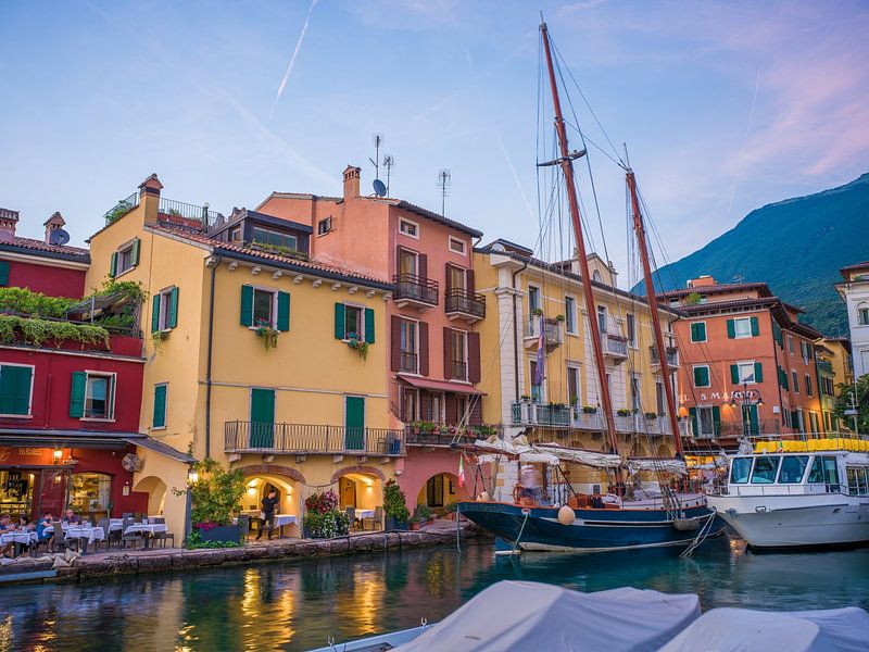 Lake Garda - Malcesine in the evening by t.ART