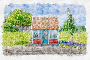 Ut Praetuus in Tholen (Aquarell, Kunst)