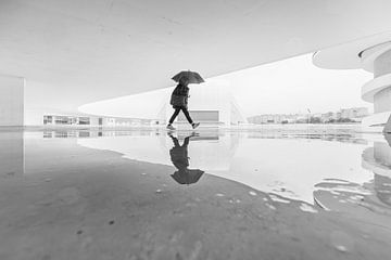 Centro Niemeyer in Avilés, Spanje van Peter Haastrecht, van