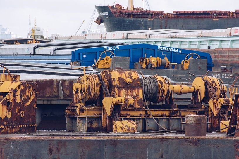 Schepen in de Waalhaven Rotterdam van scheepskijkerhavenfotografie