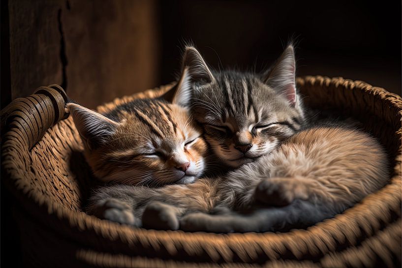 Cute Sleeping Cats, beautiful lighting &amp; colouring by Surreal Media