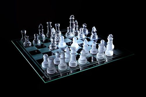 Transparentes Schachspiel von Verrassende Fotografie
