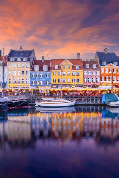 KOPENHAGEN Charmante avondsfeer in Nyhavn van Melanie Viola