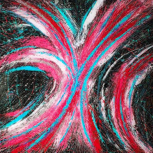 Modern, Abstract Digitaal Kunstwerk - Stars Will Conspire For Us (Deel 2)