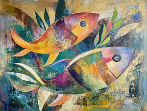 Poissons colorés