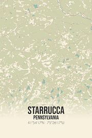 Vintage map of Starrucca (Pennsylvania), USA. by Prints of Place