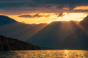 Sonnenuntergang am Bohinjer See