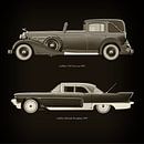 Cadillac V16 Town car 1933 en Cadillac Eldorado Brougham 1957 van Jan Keteleer thumbnail