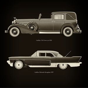 Cadillac V16 Town car 1933 und Cadillac Eldorado Brougham 1957