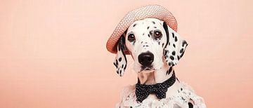 Chic Dalmatian with a retro look by Poster Art Shop